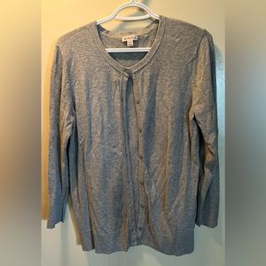 Merona. XL gray button cardigan sweater. Slightly used excellent condition.
